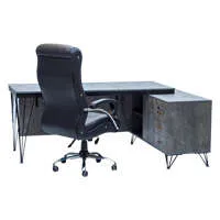 میز مدیریت مجیک با فایل سه کشو و کمد D012 